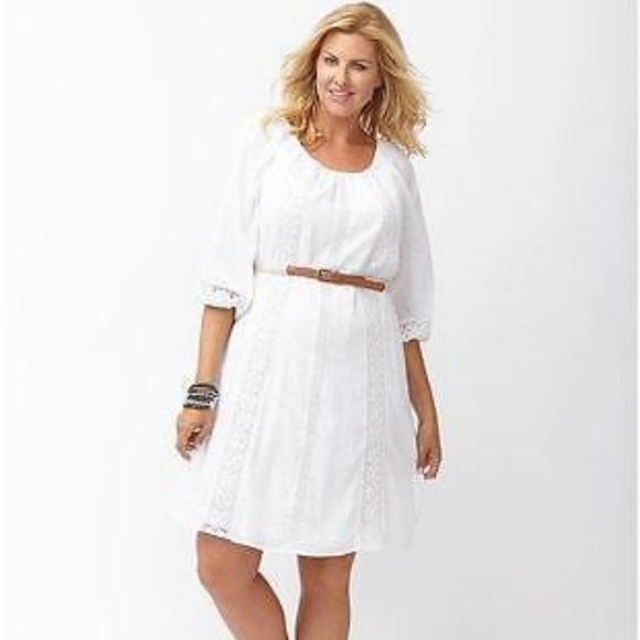 white dresses at lane bryant